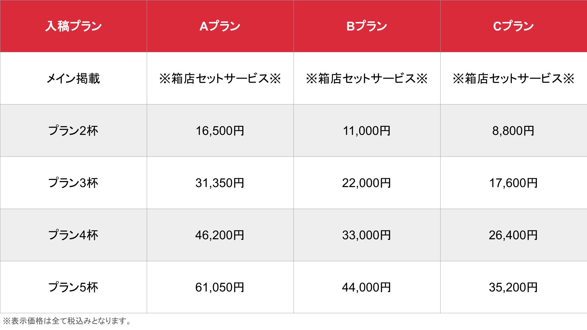 媒体名_基本_料金表