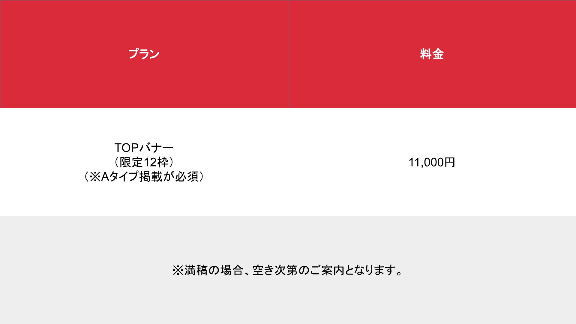 媒体名_基本_料金表
