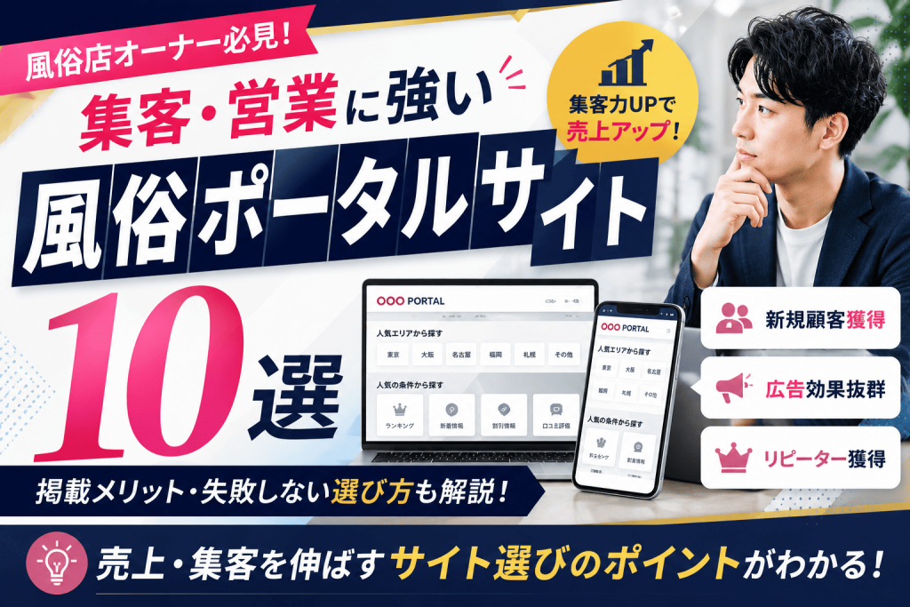 優良な風俗広告代理店を選ぶコツ｜風俗に強い代理店20社も厳選紹介の画像
