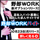 【野郎WORKバイト】バイト募集に特化した新オプションリリース♪